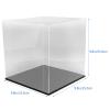 Basketball Display Case Showcase Box Football Display Countertop Box Cube Organizer Stand for Volleyball Collectibles 25cm view 2