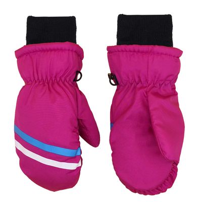 UTTPLL Toddler Mittens Infant Baby Winter Gloves Lined Fleece Warm Waterproof Ski Snow Gloves for Baby Girls Boys Rose Red 2-3T