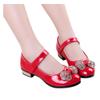Infant Crystal Princess Shoes Kids Sandals Bowknot Girls Single Baby Shoes Slippers for Toddler Girls (Red, 9-9.5 Years Little Kid) view 4