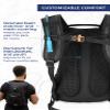 National Park Foundation 18L Hydration Backpack with 2 Liter Hydro Water Bladder Bag, Lightweight Daypack for Cycling, Hiking, Running, Climbing, for Men Women Kids (Black) view 4