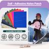 Azobur Nylon Repair Patches Self Adhesive Vinyl Outdoor Camping Gear Repair Kit,Waterproof Fabric Repair Patches for Down Jacket, Tent, Sleeping Bag (15x20cm view 2