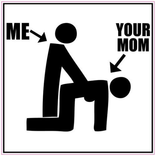 U.S. Custom Stickers Me and Your Mom Sticker 4 Inch