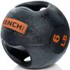 French Fitness Dual Grip Medicine Ball Set of 10 (6 to 25 lbs) w/Rack (New) view 4