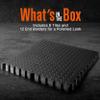 SQUATZ Thick Puzzle Exercise Mat Foam Interlocking Tiles Protect Floors from Gym Equipment Exercise, Durable Non-Skid, Kid Baby Family Safe Easy to Assemble, 24 x 24 inch, 6 Tiles, Black view 2