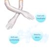 COSFAN Women Sun Protective Gloves Long Sunblock Full Finger Gloves Driving Glove UV Protection Arm Sleeves for Summer Supplies (White) view 4