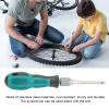 Bicycle Spoke Wrench Tool Kit - Stainless Steel Spoke Nipple Screwdriver for Wheel Rim Repair, Adjust & Tighten Spokes - Lightweight & Portable for MTB, BMX, Road Bike Maintenance view 2
