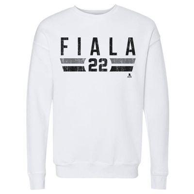 500 LEVEL Kevin Fiala Sweatshirt (Crew Sweatshirt, XX-Large, White) - Kevin Fiala Los Angeles Font