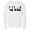 500 LEVEL Kevin Fiala Sweatshirt (Crew Sweatshirt, XX-Large, White) - Kevin Fiala Los Angeles Font view 1