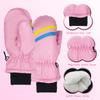 UTTPLL Toddler Mittens Infant Baby Winter Gloves Lined Fleece Warm Waterproof Ski Snow Gloves for Baby Girls Boys Black 2-3T view 3