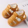 Girls Shoes Sole Sandals Walkers Soft First Boys Shoes Baby Roman Baby Shoes Infant Shoes Boys (Yellow, 15-18 Months) view 2