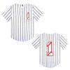 BAICAIYU Toddler 1st Birthday Baseball Jersey Casual Slim Fit T-Shirt Wear with Fashionable V-Neck Button Shirt view 1