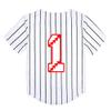 BAICAIYU Toddler 1st Birthday Baseball Jersey Casual Slim Fit T-Shirt Wear with Fashionable V-Neck Button Shirt view 3