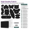 Azobur Nylon Repair Patches Self Adhesive Vinyl Outdoor Camping Gear Repair Kit,Waterproof Fabric Repair Patches for Down Jacket, Tent, Sleeping Bag (13 Pieces view 2