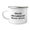 Fun Himalayan Cat 12oz Camping Mug, Best Himalayan Mom Ever, Cute for Cat Lovers, Holiday view 1