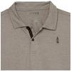 Bass Outdoor Boys' Short Sleeve Solid Polo, Gargoyle Heather, L14/16 view 2