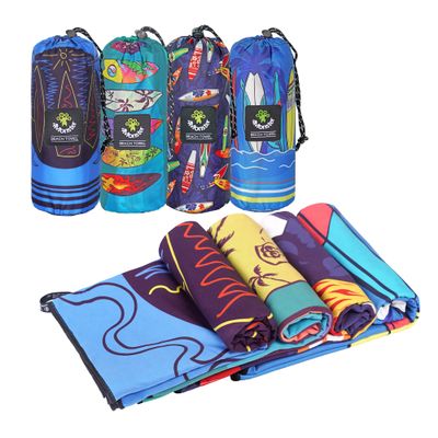 4Monster Microfiber Beach Towel Quick Dry,Super Absorbent Lightweight Travel Towel for Swimmers, Sand Free Camping Towel, Beach Towels for Pool,Swim,Water Sports,Yoga