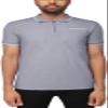 X RAY Men's Polo Shirts Short Sleeve W/Quarter Zipper & Pocket, Slim Performance Stretch Cotton Golf Polos for Men, Light Navy, X-Large view 1
