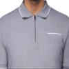 X RAY Men's Polo Shirts Short Sleeve W/Quarter Zipper & Pocket, Slim Performance Stretch Cotton Golf Polos for Men, Light Navy, X-Large view 3