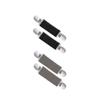 UTTPLL Mitten Clips Elastic Stainless Steel Winter Gloves Clips for Toddlers Kids Adults Dress Cinch Sweater Cardigan Shawl Clip 2 Pairs Black&Grey One Size view 1