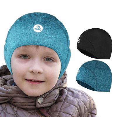 EMPIRELION Kids Thermal Helmet Liner Skull caps Lightweight Youth Sports Running Beanie Cover Ears Boy Girl