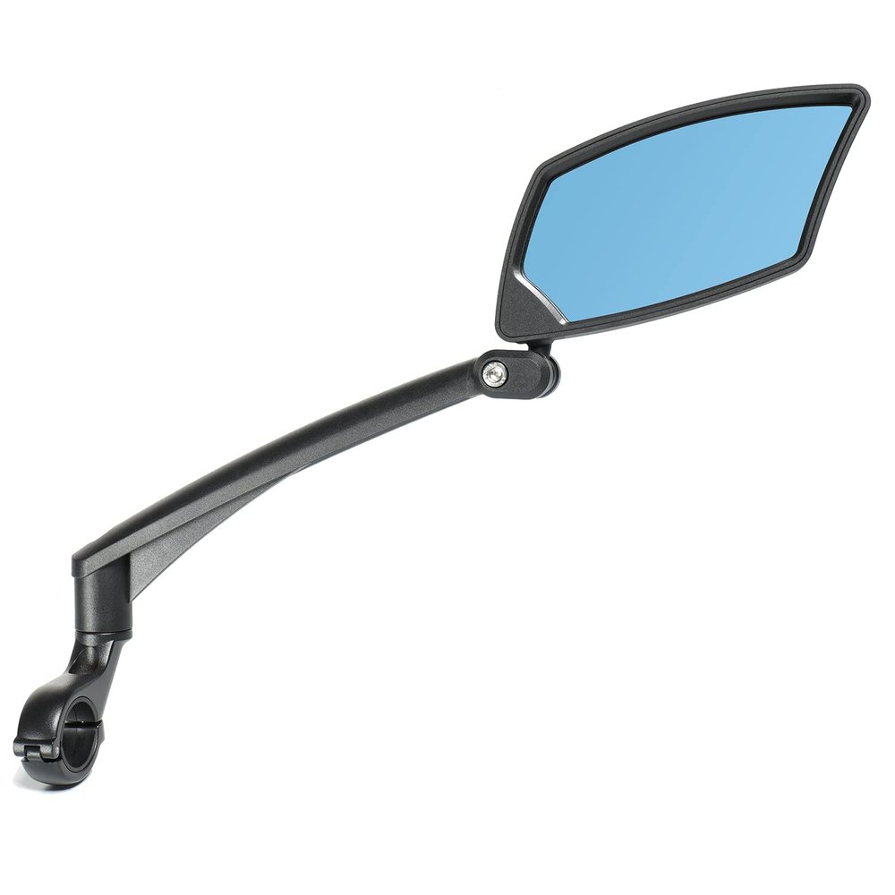Bike Mirror for Handlebar Bikes BriskMore Bicycle Mirror for Scooter E-bike, Scratch Resistant Glass Lens, Ajustable And Rotatable Safe Rearview Bicycle Mirror Only for Right Side BT-016R