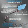 Bike Mirror for Handlebar Bikes BriskMore Bicycle Mirror for Scooter E-bike, Scratch Resistant Glass Lens, Ajustable And Rotatable Safe Rearview Bicycle Mirror Only for Right Side BT-016R view 3