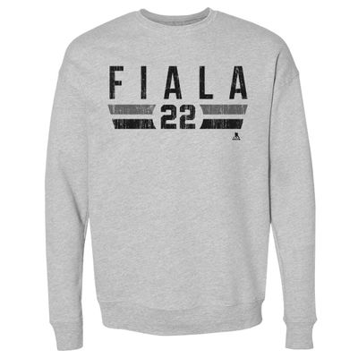500 LEVEL Kevin Fiala Sweatshirt (Crew Sweatshirt, XX-Large, Heather Gray) - Kevin Fiala Los Angeles Font