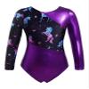 dPois Kids Girls Gymnastics Leotard with Leggings Pants Set Dance Ballet Dancewear Athletic Outfits Activewear Purple 14 Years view 3