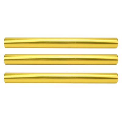 Ejoyous 3 Pieces Aluminum Relay Baton Track Baton Field Race Batons Athletics Sprint Running Baton for Students School Office Outdoor Field Race Tools(Gold)