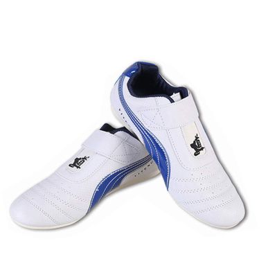 DAFLIN Taekwondo Shoes, Unisex Comfortable Lightweight Taekwondo Boxing Kung Fu Tai Chi Sport Gym Shoes for Children Kids Adults (Color : White, Size : 38 EU)