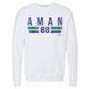 500 LEVEL Nils Aman Sweatshirt (Crew Sweatshirt, XX-Large, White) - Nils Aman Vancouver Font view 1