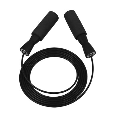 EIFINE Anti-Slip Handle Bold Rope Bearing Steel Wire Jumping Rope Home Gym Fitness Equipment Sports Skip Rope Body Adjustable (Color : Black)