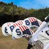 Golf Magnetic Iron Covers Iron Head Covers Set 10pcs/Set Iron Headcover Golf Iron Club Cover USA American Flag - Weather Resistant view 3