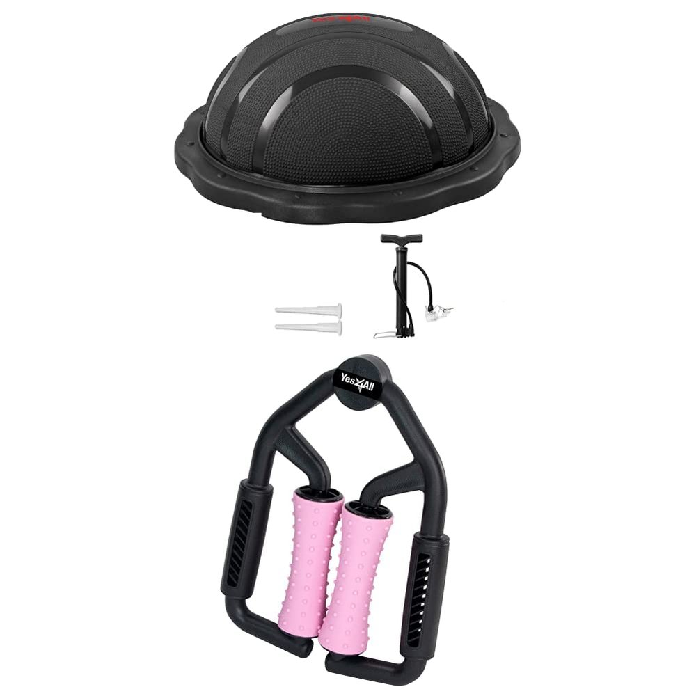 Yes4All Premium Half Ball Balance Trainer for Full Body Workout - Half Exercise Ball, Half Balance Ball Trainer, Half Yoga Ball Balance Trainer for Core Training