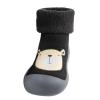 Kids Baby Slipper Boys Stocking Girls Rubber Knit Warm Soft Solid Shoes Toddler Socks Black Dress Shoes for Girls (Black, 26-27) view 1