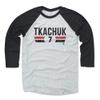 500 LEVEL Brady Tkachuk 3/4 Sleeve T-Shirt (Baseball Tee, XXX-Large, Black/Ash) - Brady Tkachuk Ottawa Font view 1