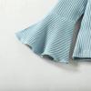 Toddler Girls Clothes Bell Bottom Sets Christmas Loose Short Sleeve T Shirt Tops Flared Pants (Blue-F, 4-5 Yeadrs) view 2