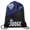 FOCO - New York Yankees High End Diagonal Drawstring Backpack Gym Bag - Aaron Judge #99 view 1