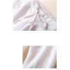 Maiyifu-GJ Women's Linen Cropped Wide Leg Pants High Elastic Waist Long Cropped Trousers Stretch Straight Summer Casual Pant (White,Large) view 2