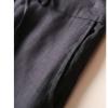 Maiyifu-GJ Women's Linen Cropped Wide Leg Pants High Elastic Waist Long Cropped Trousers Stretch Straight Summer Casual Pant (Black,X-Large) view 3