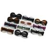 COTIA Unique Round Sunglasses Women Men Fashion Oversized Frame Retro Wide Leg Sun Glasses (leopard1) view 3