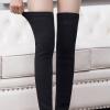 Clobeau Thicken Thermal Fleece Lined Leg Warmers Knee Warmers, Winter Warm Cashmere Wool Knee Brace Wool Leg Stocking view 2