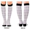 Wusikd Purple Heart Check Compression Socks for Women and Men Circulation Valentines Long Socks for Athletic Running 1 view 3