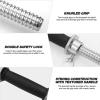 BESPORTBLE 2pcs Dumbbell Bars Cast Iron Handles Rubber Coated Non-slip 4 Double Safety Nuts Standard Weightlifting Accessories view 2
