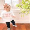 YINGISFITM Toddler Baby Girl Boy Valentines Day Outfit Crewneck Sweatshirt Long Sleeve Shirt Pullover Top Spring Clothes (pink-heart breaker,4-5T) view 3