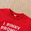 YINGISFITM Toddler Baby Girl Boy Crewneck Sweatshirt Long Sleeve Valentines Day Shirt Pullover Top Spring Clothes Outfit (red-love you forever,3-6 Months) view 3