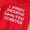 YINGISFITM Toddler Baby Girl Boy Crewneck Sweatshirt Long Sleeve Valentines Day Shirt Pullover Top Spring Clothes Outfit (red-love you forever,3-6 Months) view 4