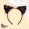 Catery Glitter Sequins Bunny Ears Headband for Halloween Party Cosplay Costume, Women's Hair Accessories view 4