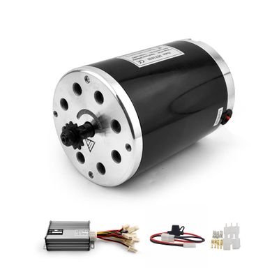 L-faster 36V48V 1000W Bicycle Brush DC Motor ATV Replacement High Speed Engine for Foldable Scooter Chain Drive Dirt Ride Bike (48V 1000W)