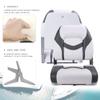 SUNDGORA Premium Marine Low Back Folding Boat Seat,Stainless Steel Screws Included,White/Charcoal(2 Seats) view 2